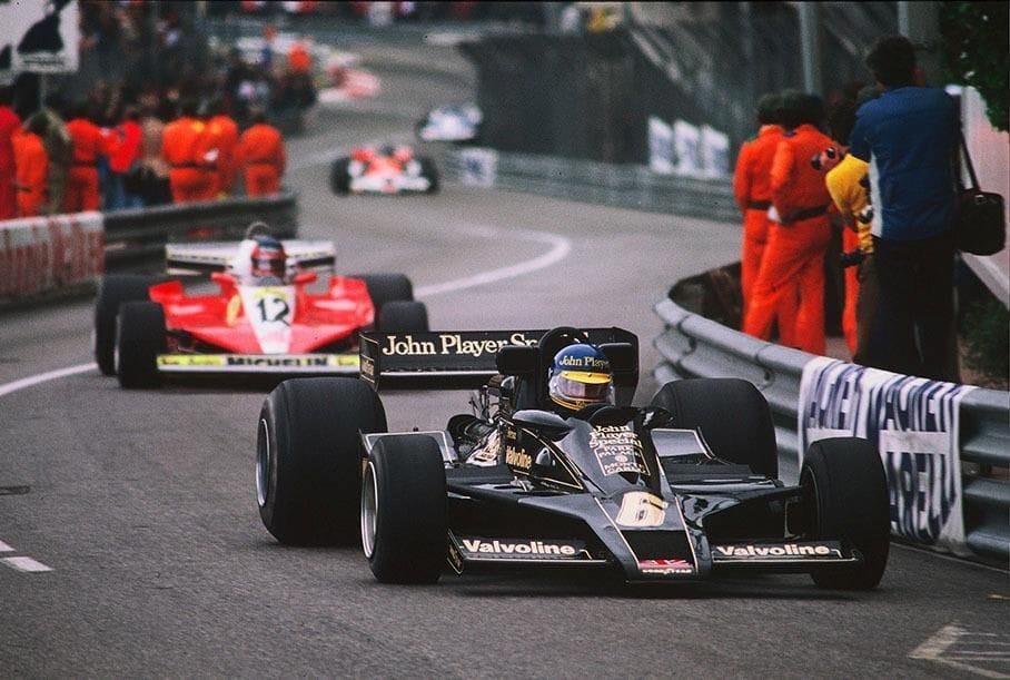 Ronnie Peterson and Gilles Villeneuve at the Monaco Grand Prix on 07 May 1978.