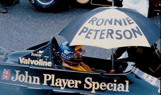 Ronnie Peterson at Hockenheim on 30 July 1978.