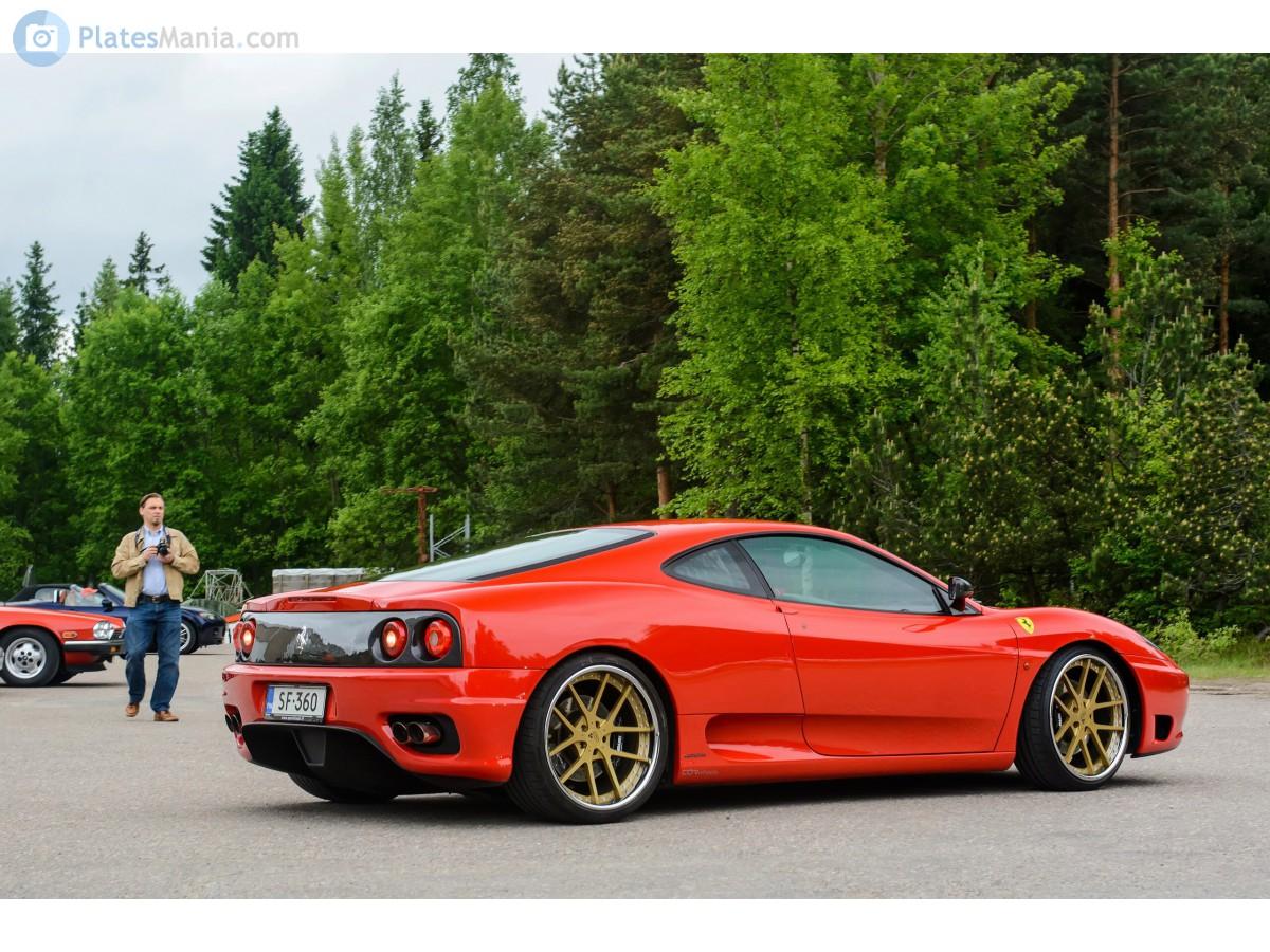 A red Ferrari in Finland.