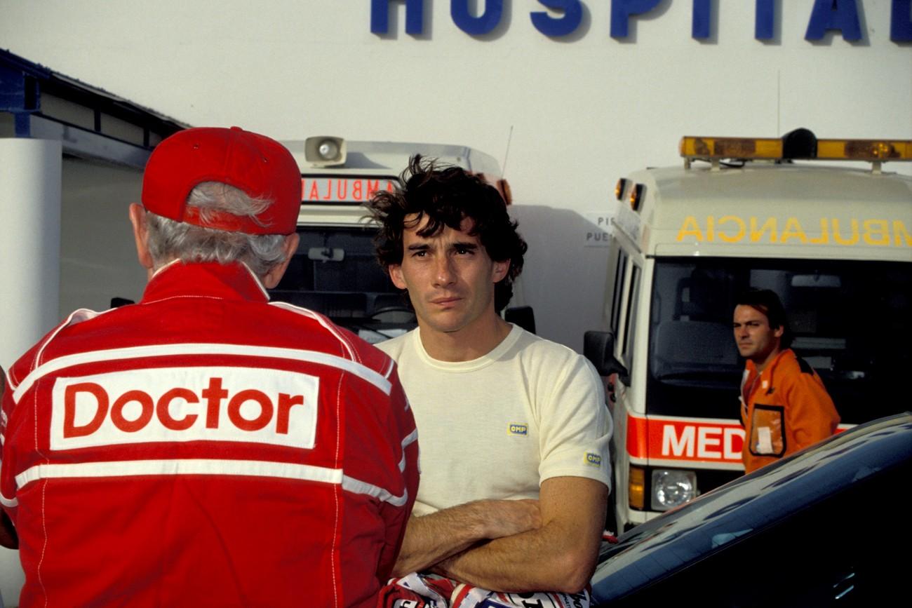 Ayrton Senna and Sid Watkins.