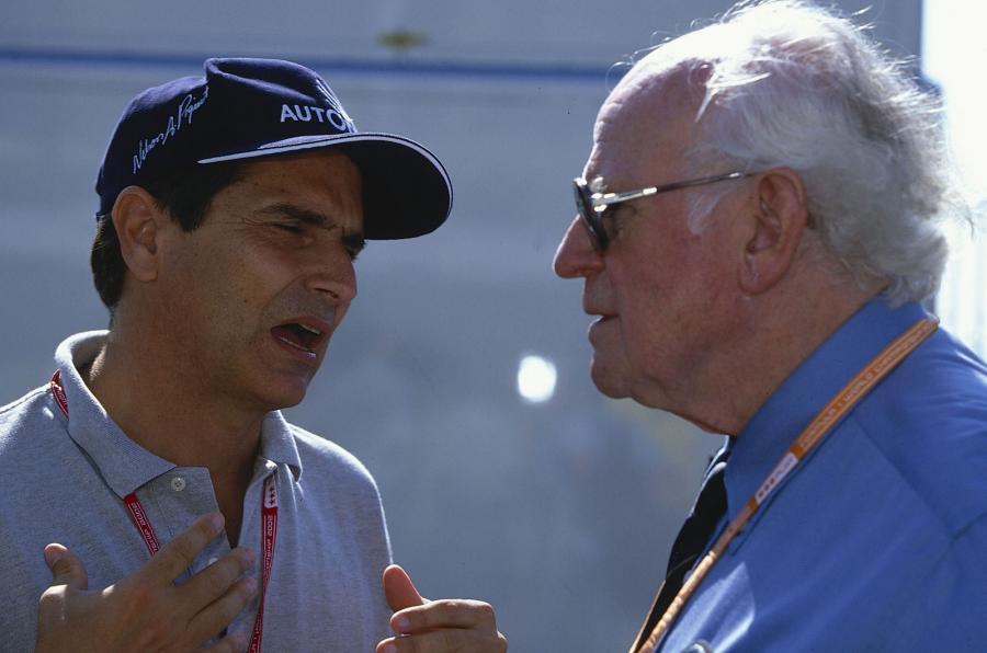 Nelson Piquet with Sid Watkins.