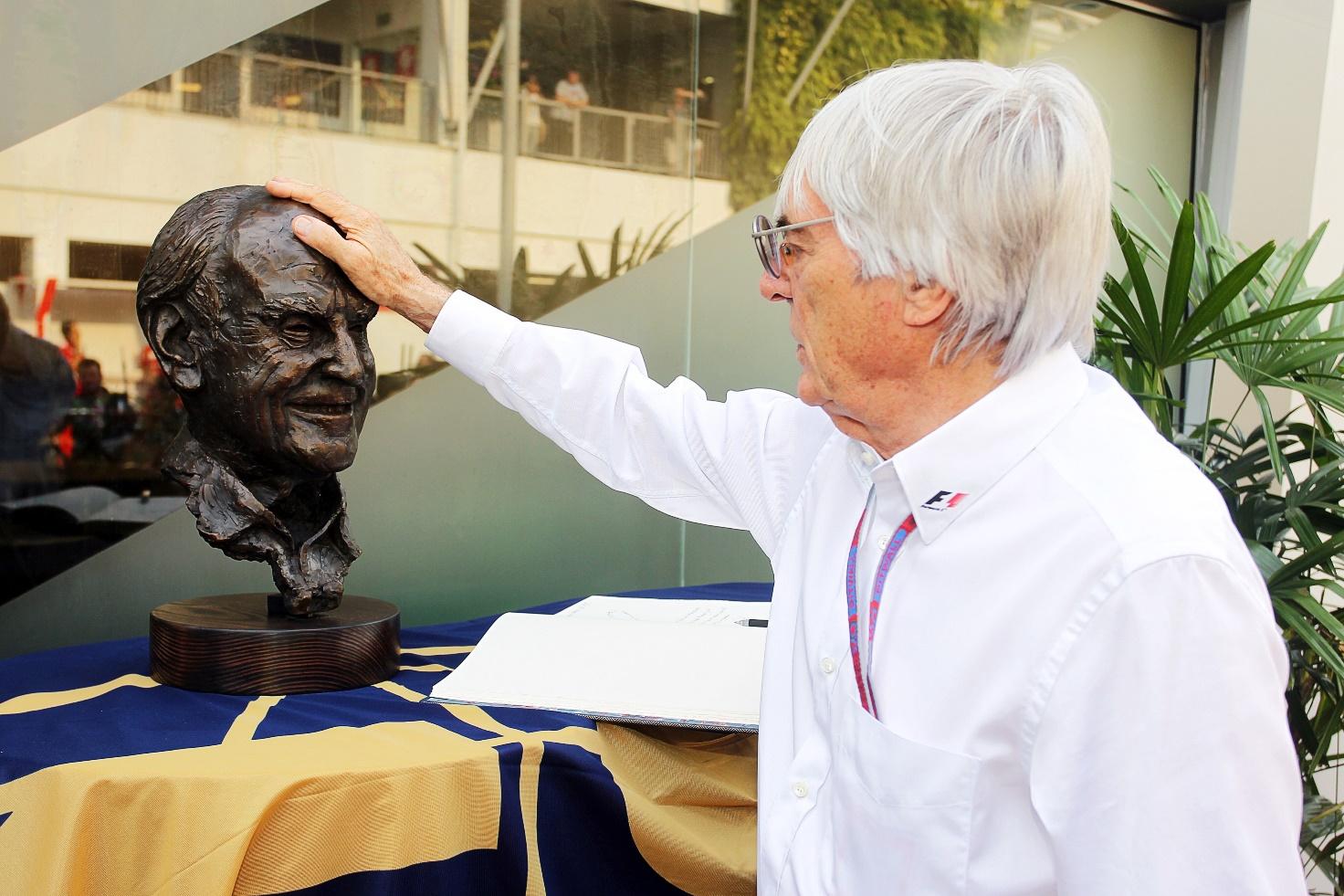 Bernie Ecclestone pays tribute to Sid Watkins in 2012.