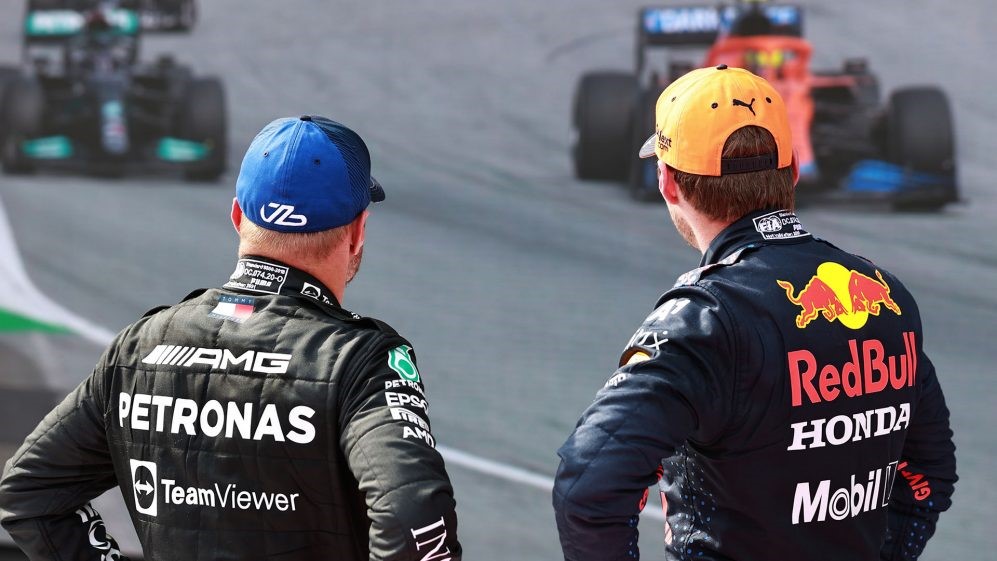 Valtteri Bottas and Max Verstappen.