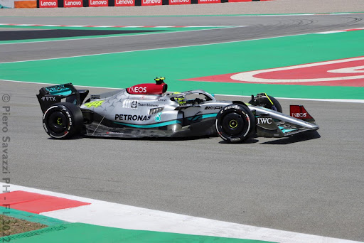 Lewis Hamilton in Mercedes Formula 1 car