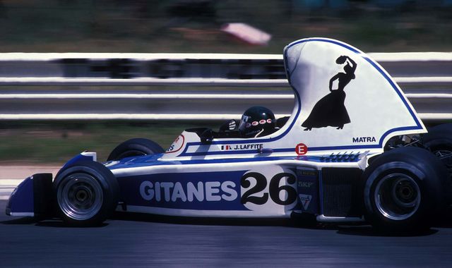 Jacques Laffite in his Ligier Matra.