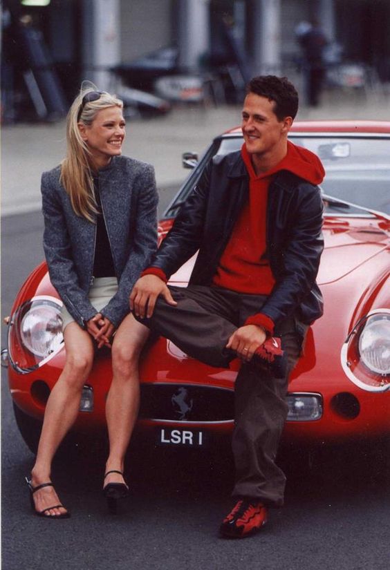 Michael Schumacher with a girl.