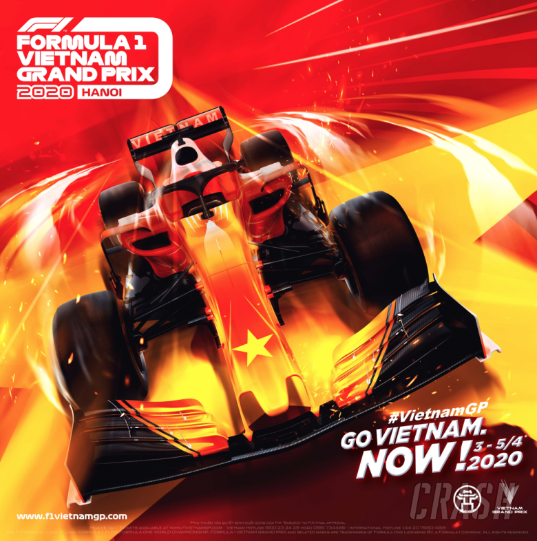 A Vietnam Grand Prix poster.