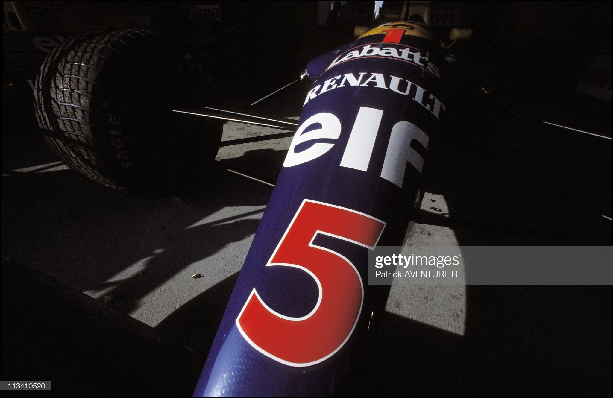 Nigel Mansell's Williams-Renault on September 1st, 1992. 