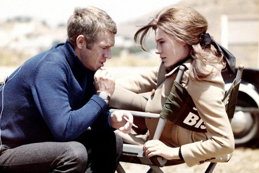 Steve McQueen with a girl.