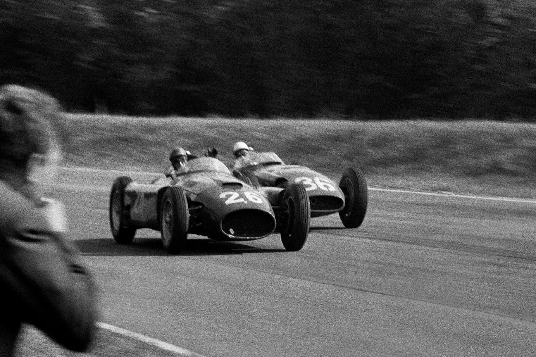 Stirling Moss in action.