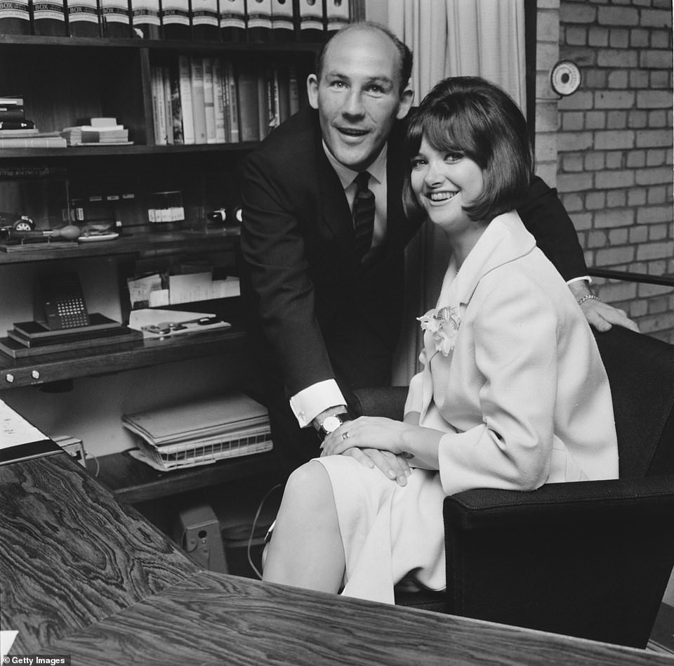   June 06, 1964. Stirling Moss weds his second wife Elaine.
