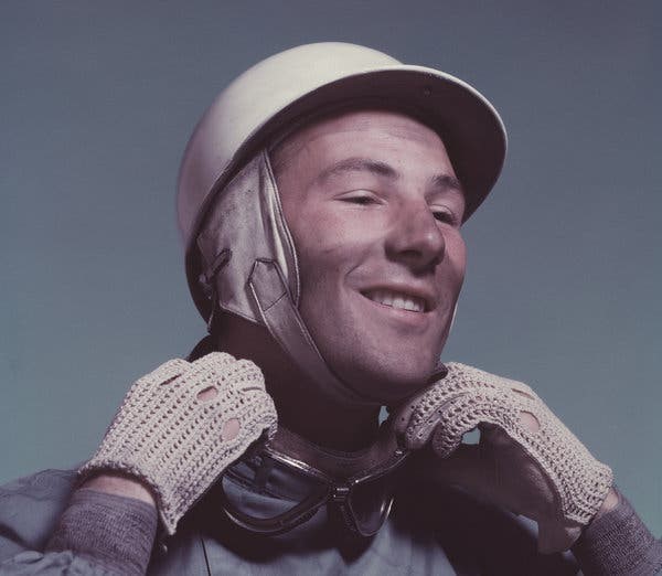 Stirling Moss in 1955. His fellow drivers considered him the best in the world. 