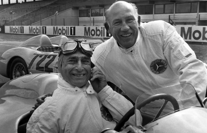 Juan Manuel Fangio and Stirling Moss.