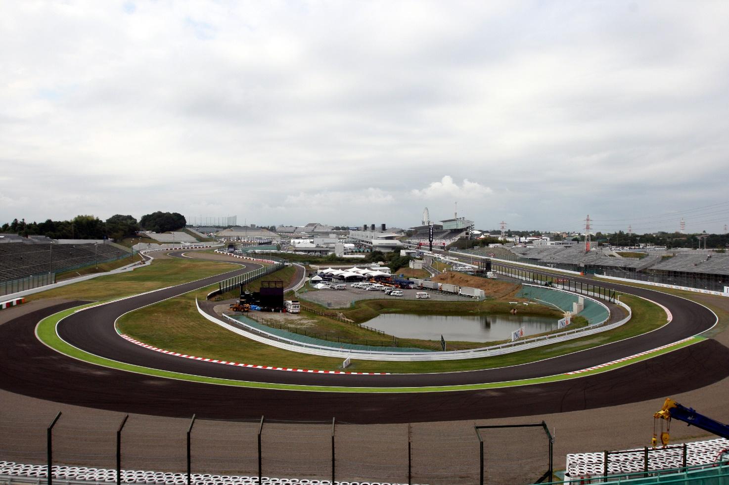 Suzuka Circuit, 1st corner in 2009.