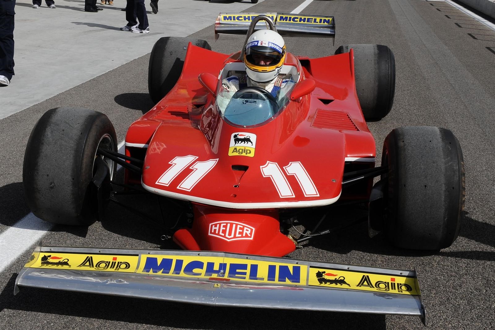 Jody Scheckter and his Ferrari 312 T4.