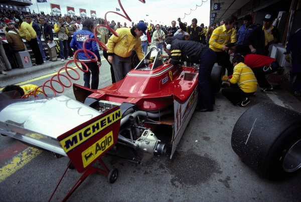 A Ferrari F1 at the 1979 Spanish GP. 