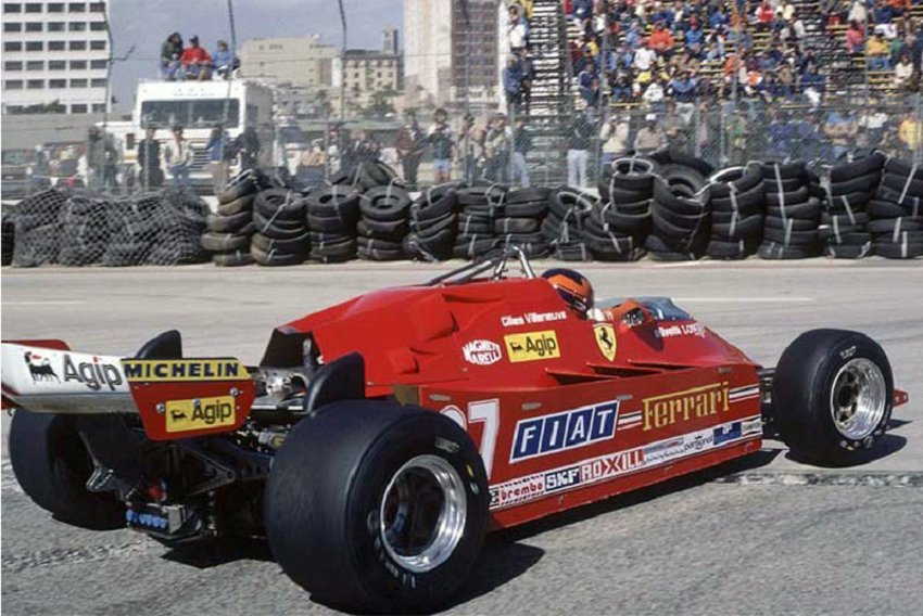 Gilles Villeneuve, Ferrari 126 C, USA Grand Prix 1981.