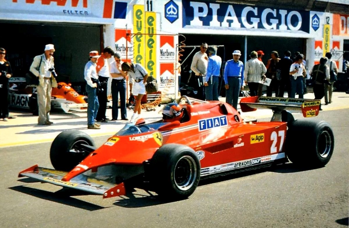 Gilles Villeneuve, Ferrari 126C, Imola 1981.