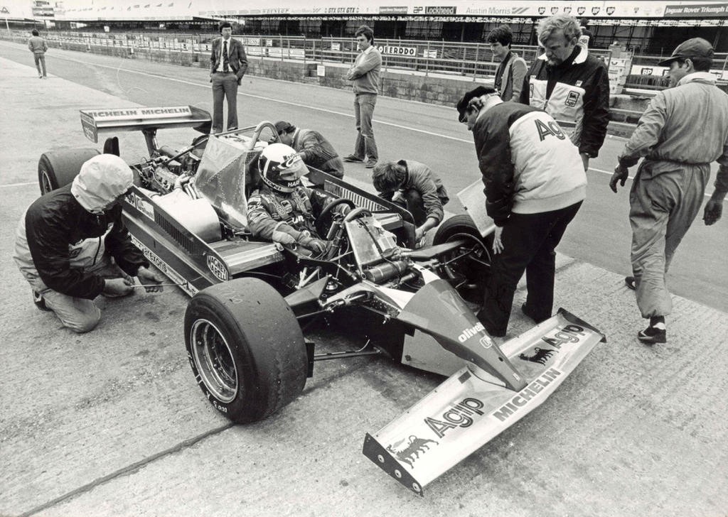 Didier Pironi, Ferrari 126 CK, Silverstone 1981. 