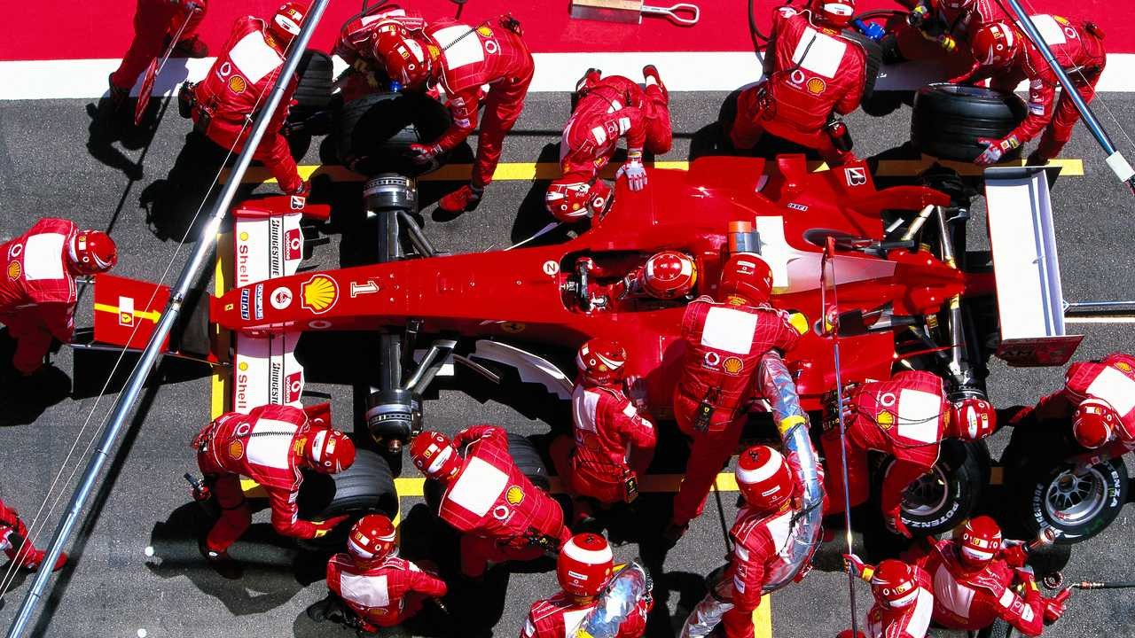 A pit stop at Ferrari.