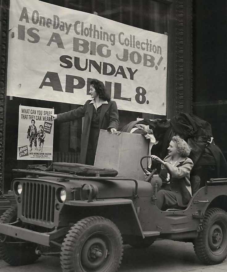 Willys Overland Clothing Drive.