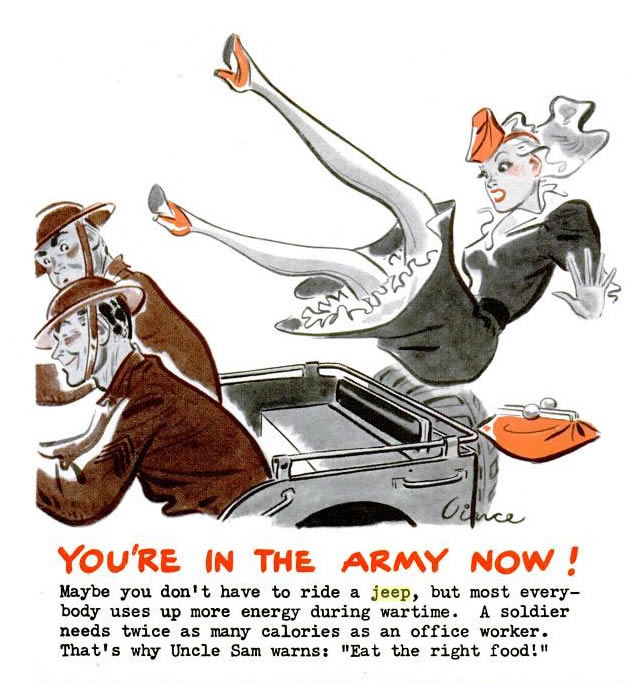 August 06, 1942 ‘Life’ magazine ‘you’re in the army now’ ad.