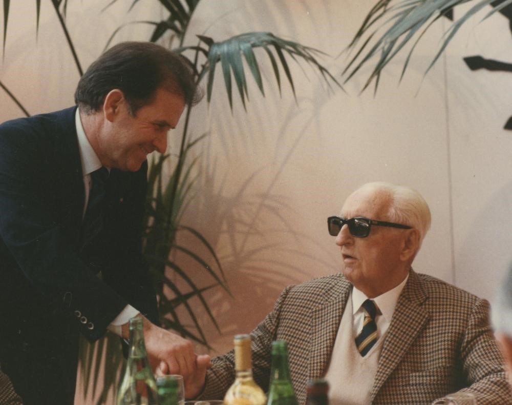 Enzo Ferrari and Giuseppe Neri.