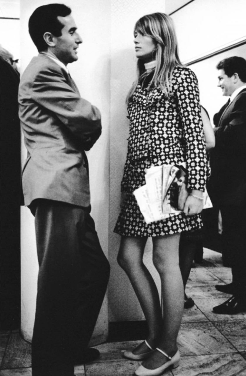 Lorenzo Bandini and Françoise Hardy at the Bouwes Palace Hotel, Zandvoort, in July 1966.