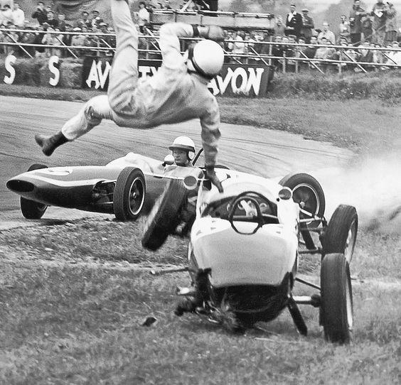 The picture speaks volumes. Racing was a very hazardous profession not too many decades ago. 