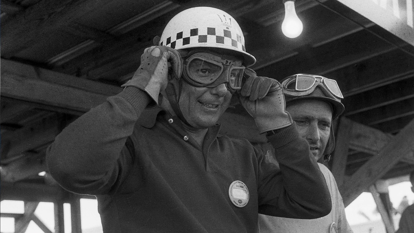 Behra shared victory with Fangio at Sebring in 1957. 