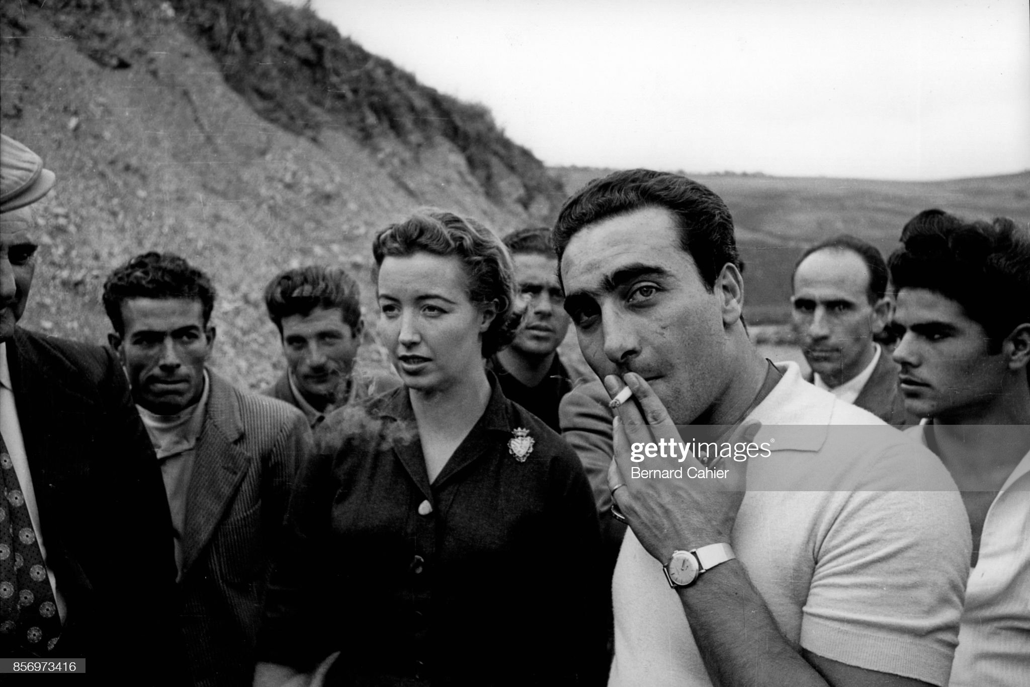 Eugenio Castellotti, Targa Florio, Sicily, 16 October 1955. 