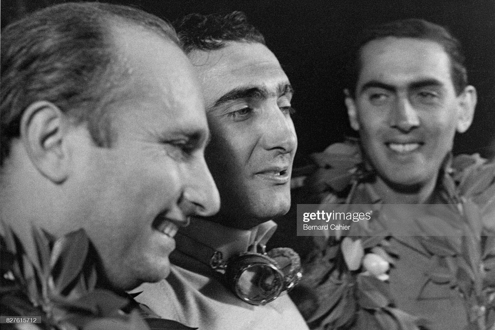 Juan Manuel Fangio, Eugenio Castellotti and Luigi Musso.