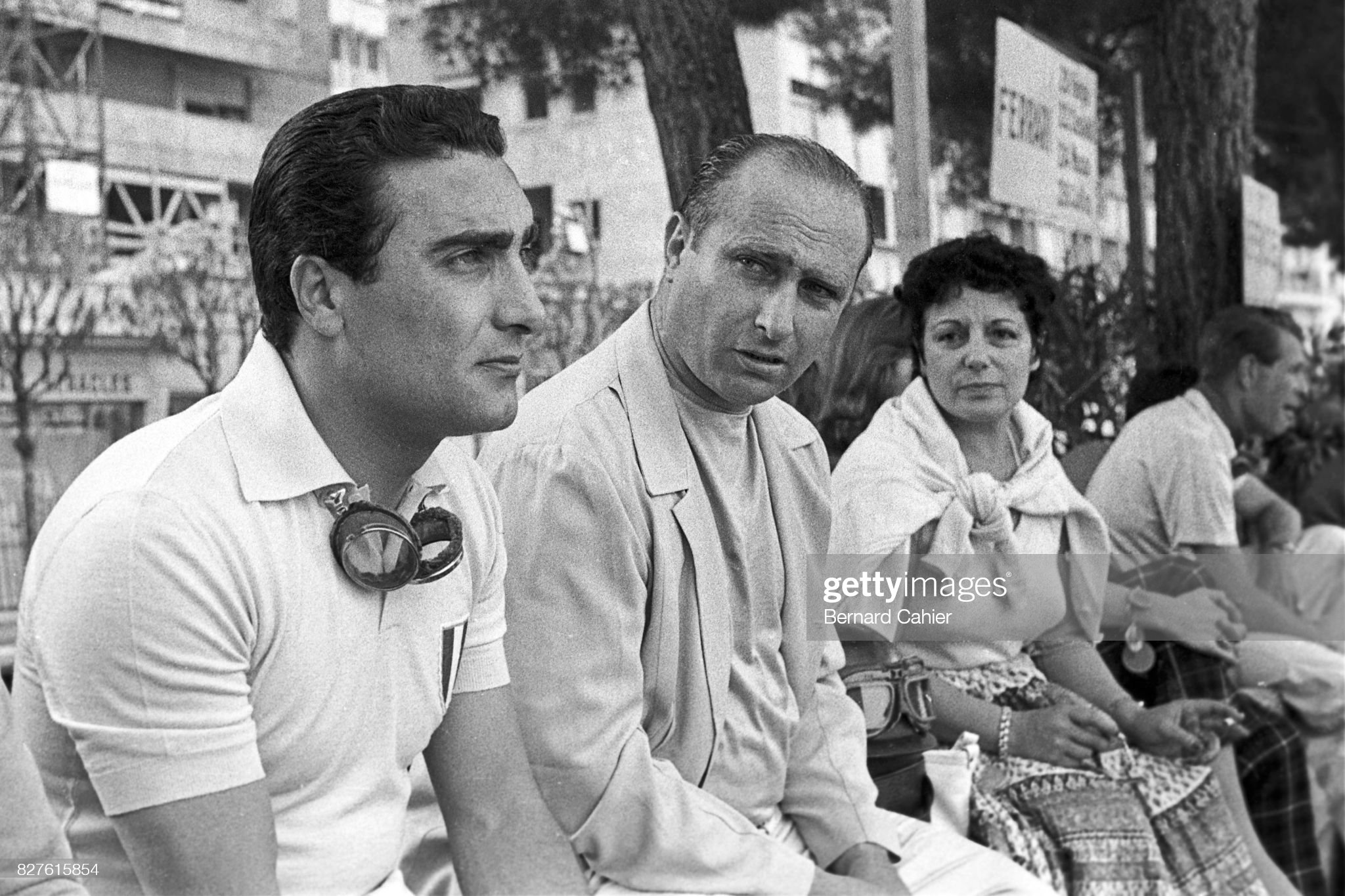 Juan Manuel Fangio, Eugenio Castellotti, Andrea Beba Berruet, Grand Prix of Monaco, Monaco, 13 May 1956. 