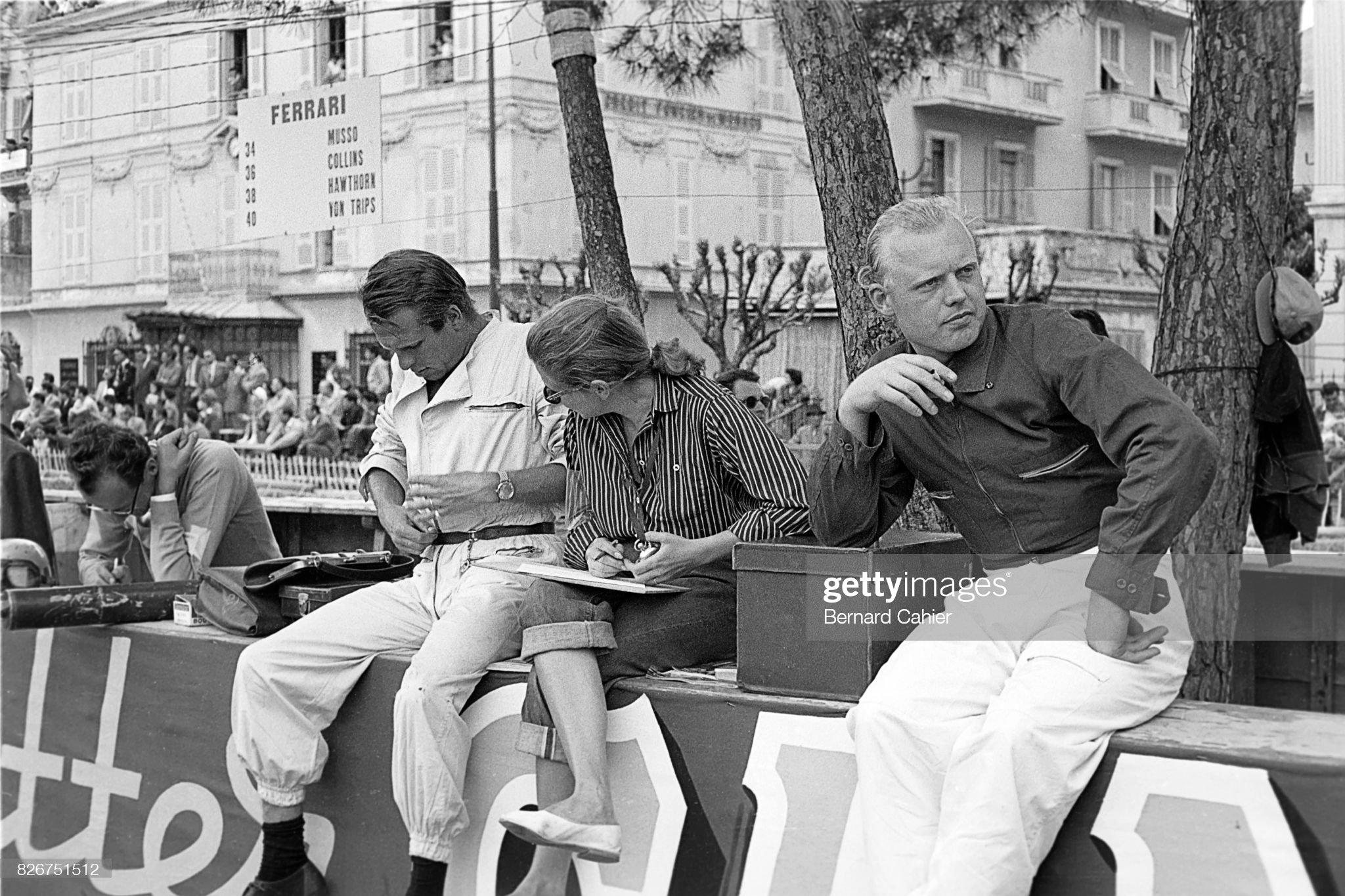 Peter Collins, Louise Collins, Mike Hawthorn, Grand Prix of Monaco.