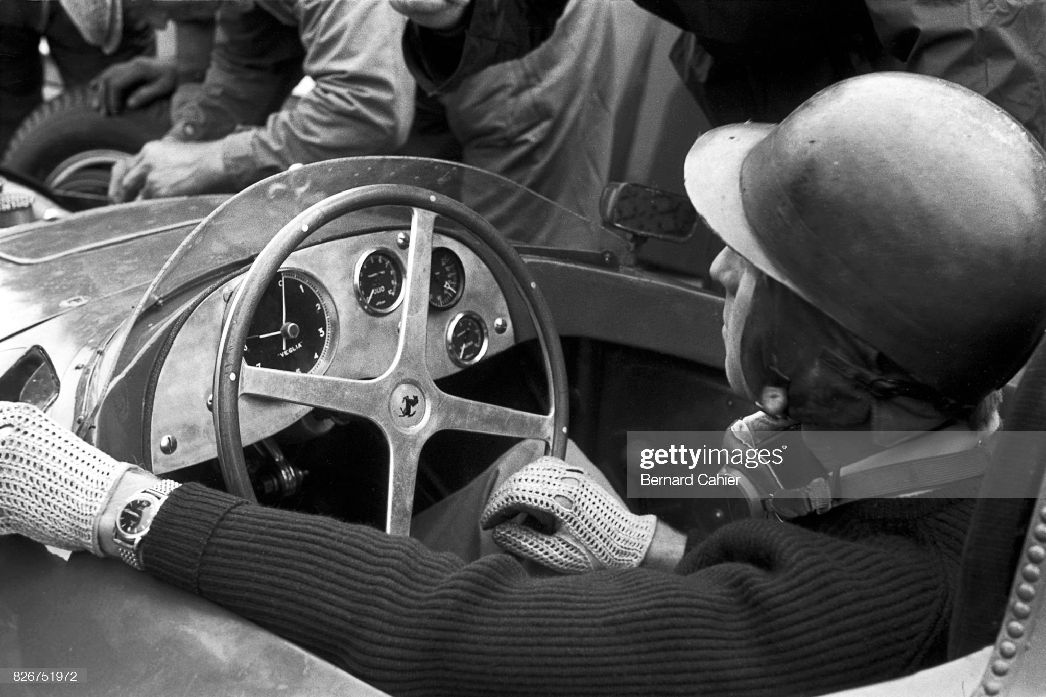 Peter Collins, Ferrari 801, Grand Prix of Great Britain, Aintree, 20 July 1957.