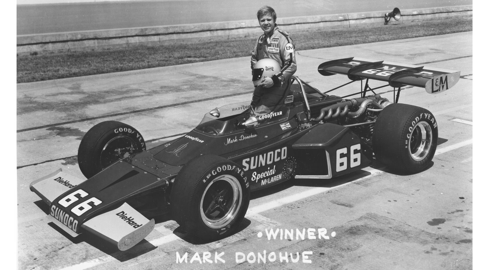 1972 Indy 500 winner Mark Donohue. 