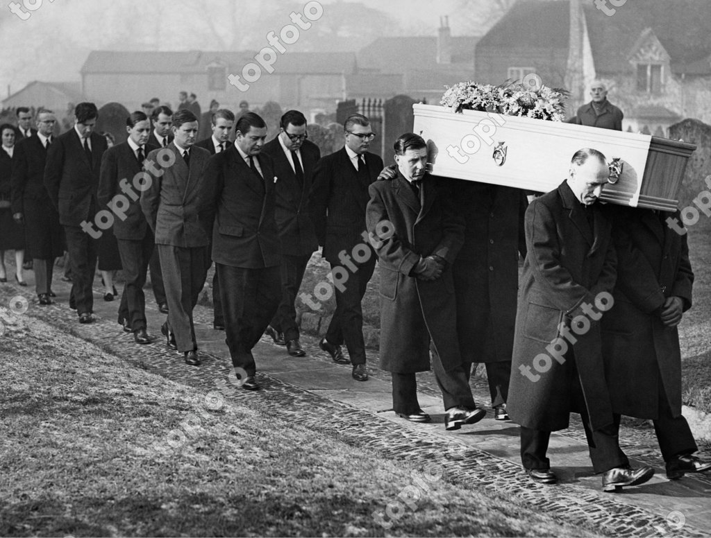 Funeral mourners.