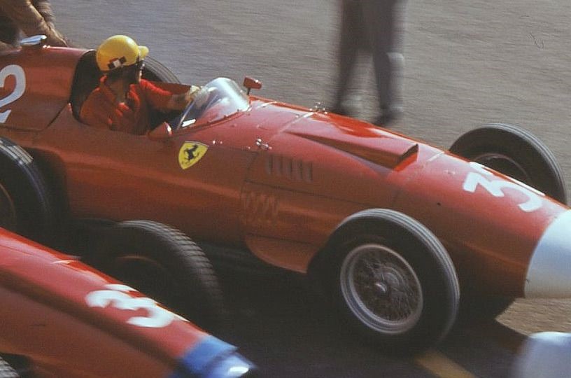 Luigi Musso in his Ferrari.