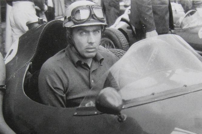 Luigi Musso in his car.