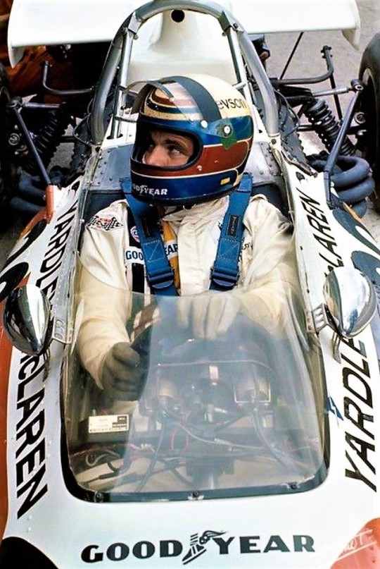 Peter Revson in a McLaren.