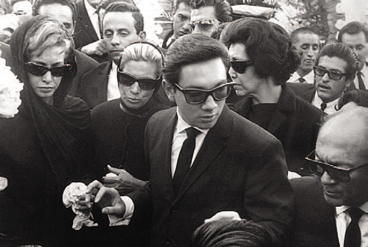 Pedro Rodriguez at his brother’s funeral.