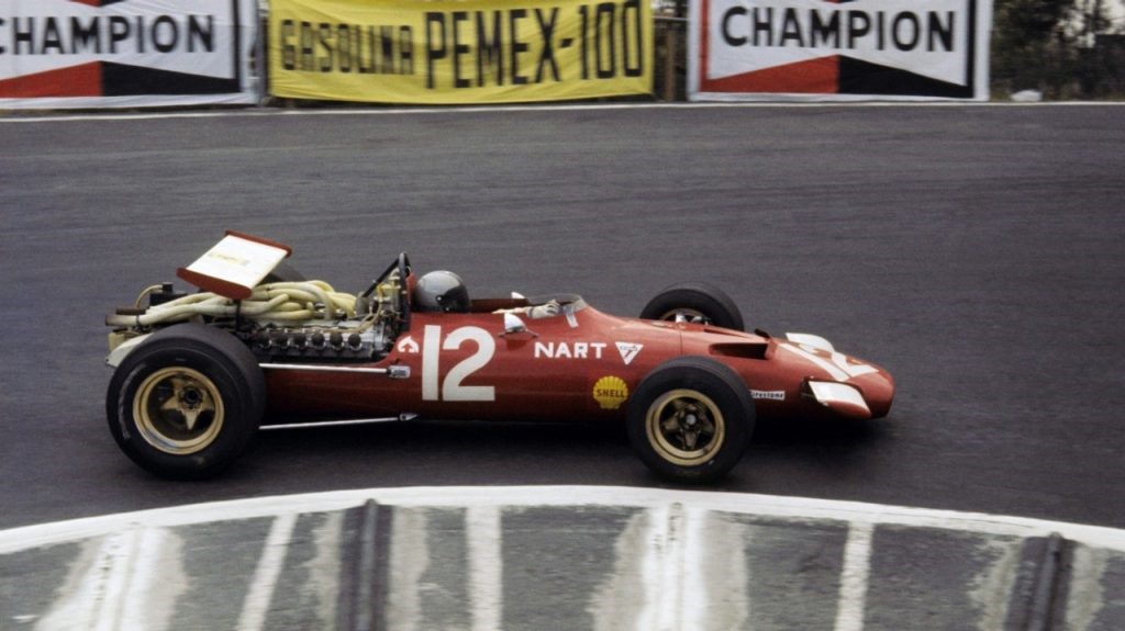 Pedro Rodriguez finished seventh in his home GP driving the sole NART (North American Racing Team) Ferrari 312.