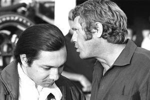 Steve McQueen talks to Pedro on June 12, 1970.