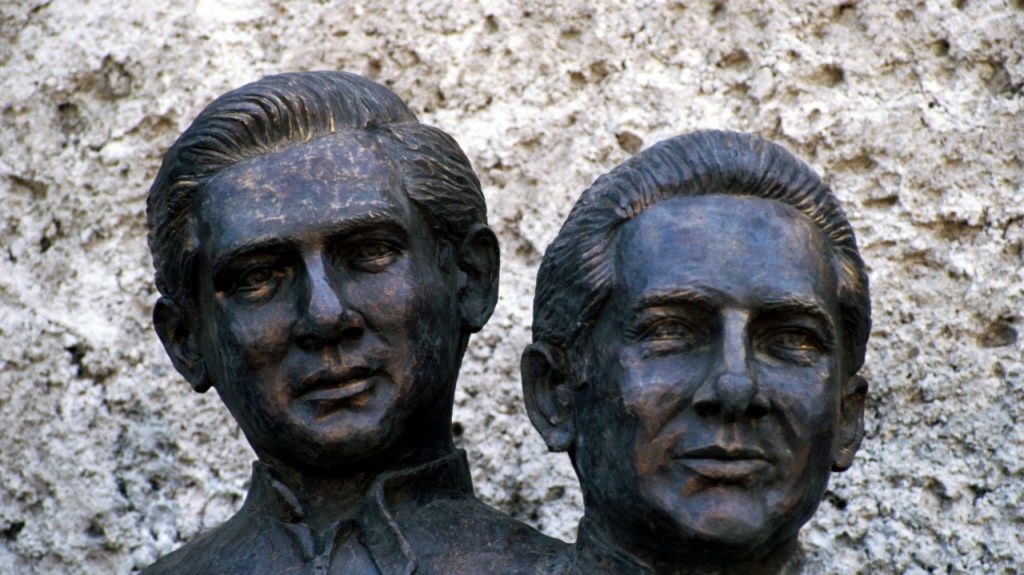 A statue to commemorate Pedro Rodriguez and his brother Ricardo.