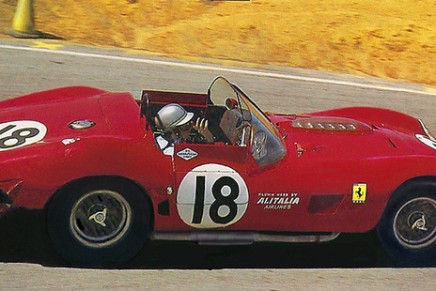 The Ferrari of the Nart team driven by the Rodriguez brothers.