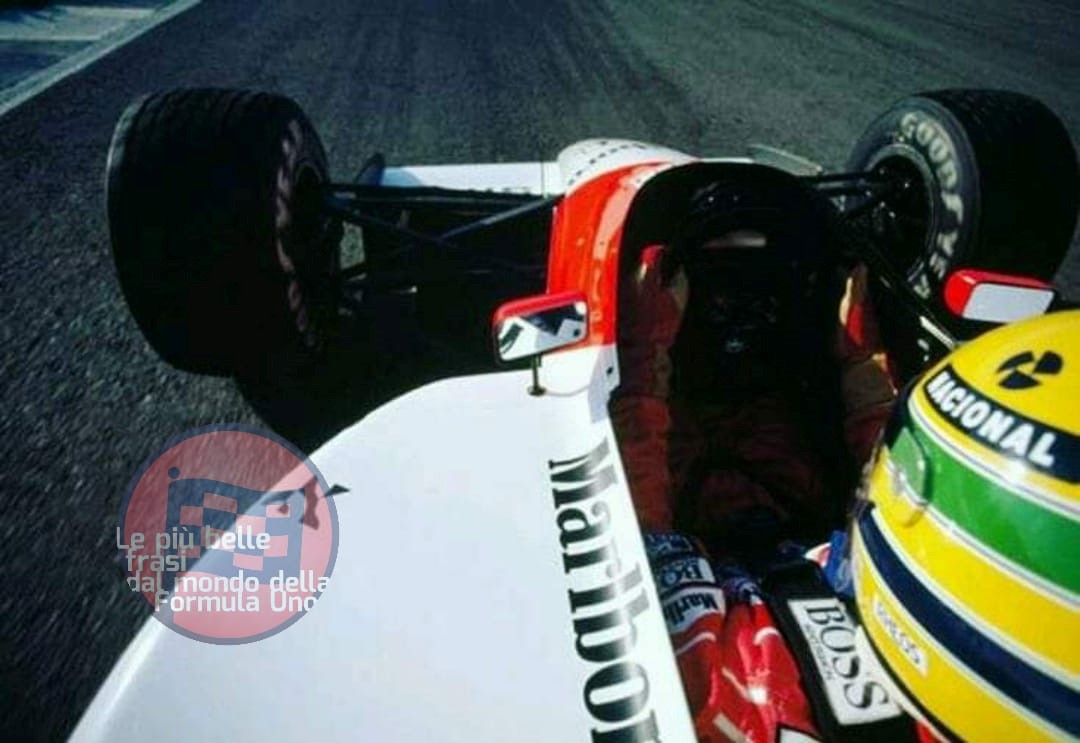 Ayrton Senna driving a McLaren.