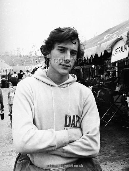 A very young Ayrton Senna.
