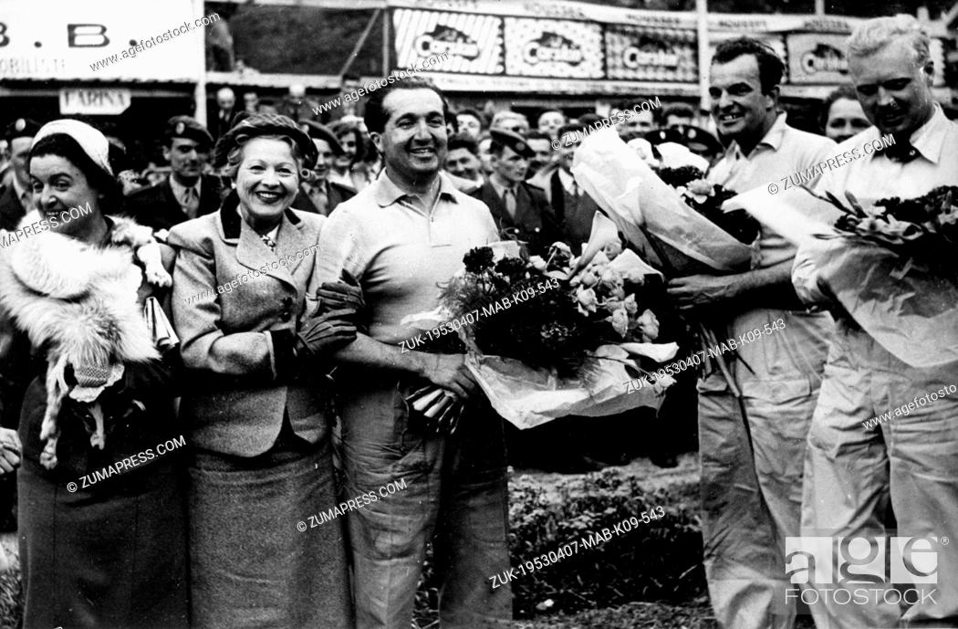 World Champion Alberto Ascari won for the second time the Grand Prix of Pau, France.
