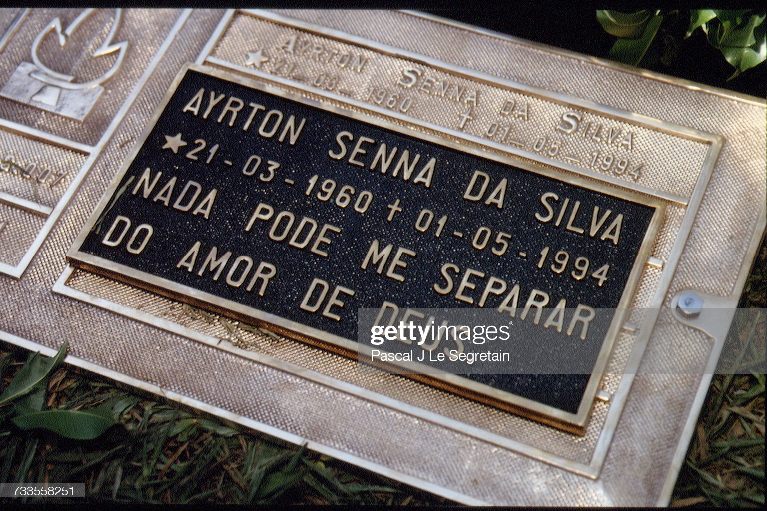 Ayrton Senna's grave. 