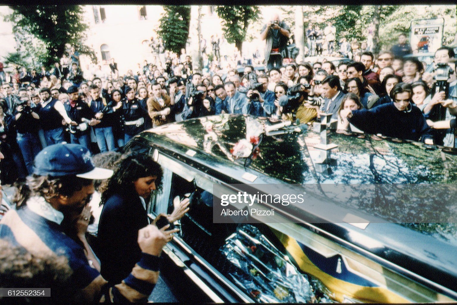 Ayrton Senna's coffin.